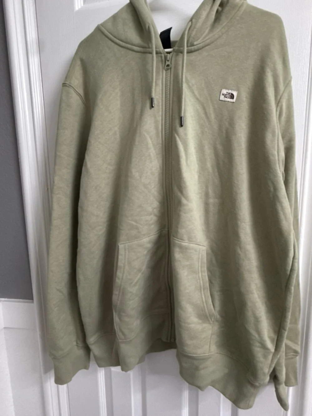 The North Face Men's Full-Zip Hoodie in Olive Green